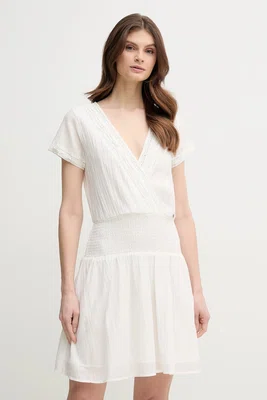 Šaty Pepe Jeans DEA béžová barva, mini, PL953686