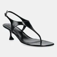 Kožené sandály Proenza Schouler Tee Thong černá barva, SH252042A