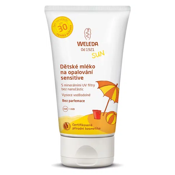 WELEDA Dětské mléko na opalování SPF 30 sensitive 150 ml
