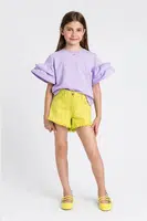 Dětské kraťasy Twinset žlutá barva, hladké, 251GJ2610