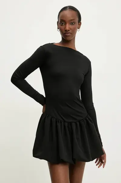 Šaty Answear.LAB černá barva, midi