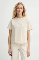 Bavlněné tričko A.P.C. annie - GOTS béžová barva, COHBQ.F26495