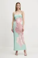 Šaty Desigual LYON zelená barva, maxi, 25SWVK44