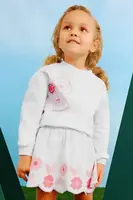 Dětská sukně s příměsí lnu Mayoral