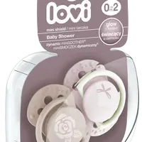 LOVI Dudlík mini Baby shower 0-2m holka 2 ks