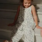 Dětské bavlněné dupačky Konges Sløjd RHW x KS MIOBLU OVERALLS GOTS Rosie Huntington Whiteley KS103614