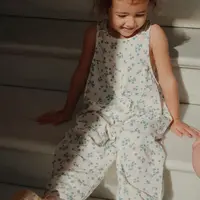Dětské bavlněné dupačky Konges Sløjd RHW x KS MIOBLU OVERALLS GOTS Rosie Huntington Whiteley KS103614