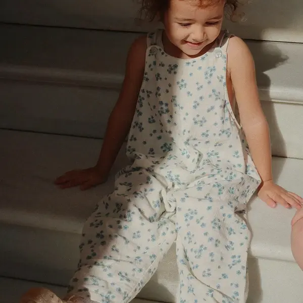 Dětské bavlněné dupačky Konges Sløjd RHW x KS MIOBLU OVERALLS GOTS Rosie Huntington Whiteley KS103614
