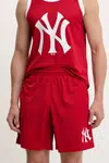 Kraťasy 47 brand MLB New York Yankees pánské, červená barva, BB017PMXYEX657799RD