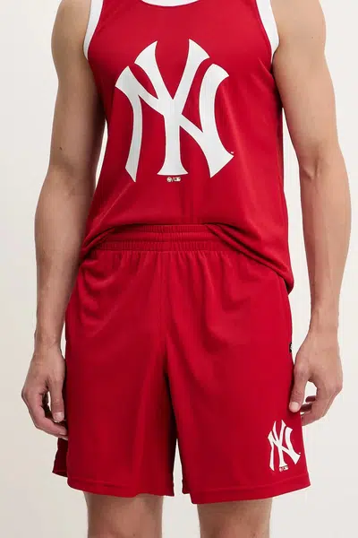 Kraťasy 47 brand MLB New York Yankees pánské, červená barva, BB017PMXYEX657799RD
