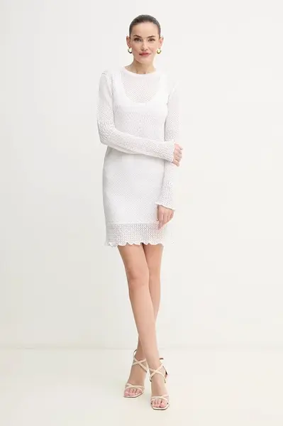 Šaty Pinko bílá barva, mini, 104891 A2EB