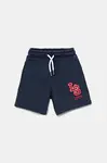 Dětské kraťasy Levi's MONOGRAM SHORTS tmavomodrá barva, 8EM368