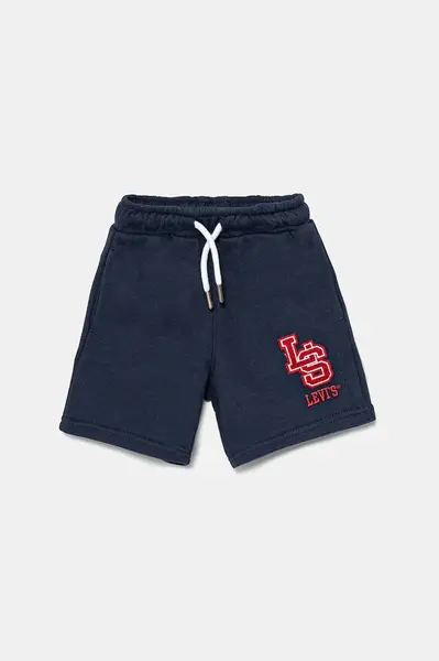 Dětské kraťasy Levi's MONOGRAM SHORTS tmavomodrá barva, 8EM368