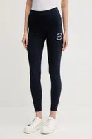 Legíny Tommy Hilfiger dámské, tmavomodrá barva, s potiskem, UW0UW05893