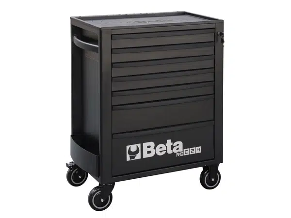 Dílenský vozík, 7 zásuvek, černý - Beta Tools