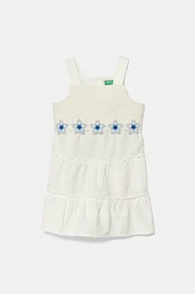 Dětské bavlněné šaty United Colors of Benetton