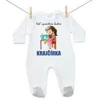 Boodyy Overal Keď vyrastiem budem krajčírka 62 (2-4 mesiace)