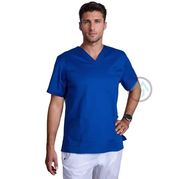 Pánska/ unisex blúza V výstrih - kráľovská modrá 3XL