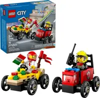 LEGO Pretekárske balenie: Rozvoz pizzy vs.hasičské auto 60458