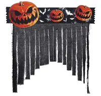 Dekorácia na dvere Strašidelné tekvice 90x30cm