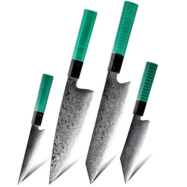 Sada damaškových kuchynských nožov