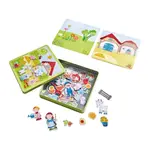 Magnetická skladačka Zvieratká na farme v kovovej krabici