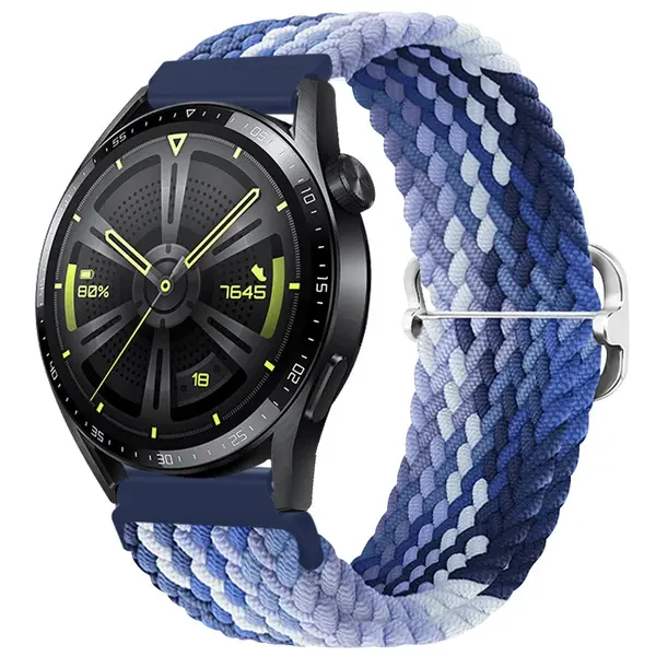 BStrap Elastic Nylon remienok na Samsung Gear S3, blueberry
