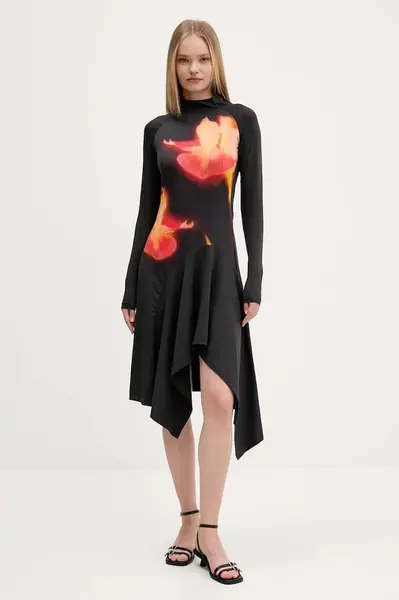 Šaty Desigual MILA černá barva, mini, 25WWVK40