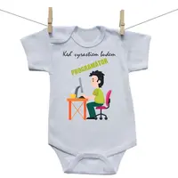 Boodyy Body s krátkym rukávom Keď vyrastiem budem programátor 98 (2-3 roky)