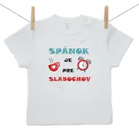 Boodyy Tričko s krátkym rukávom Spánok je pre slabochov 98 (2-3 roky)