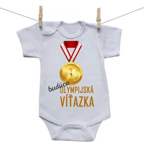 Boodyy Body s krátkym rukávom Budúca olympijská víťazka 62 (2-4 mesiace)