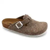 LEON 4260 Dámske zdravotné korkové teplé papuče Hnedé 37 - 24cm, hnedá, 2,0 cm