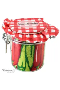 ZOOKSY/RAINBOW SOCKS Ponožky Rainbow Socks Zelenina Ve Sklenici Chilli Papriky Hrášek S Mrkví 2 Páry
