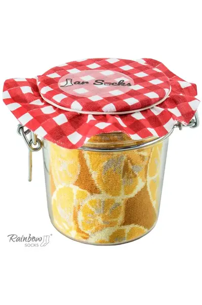 ZOOKSY/RAINBOW SOCKS Duhové Ponožky Borůvky Citrony Mrkev Hrášek 2 Párů