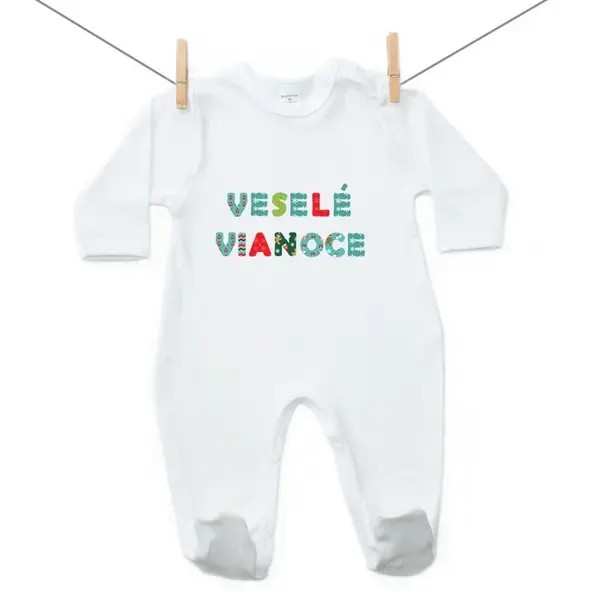 Boodyy Overal Veselé Vianoce 68 (3-6 mesiacov)