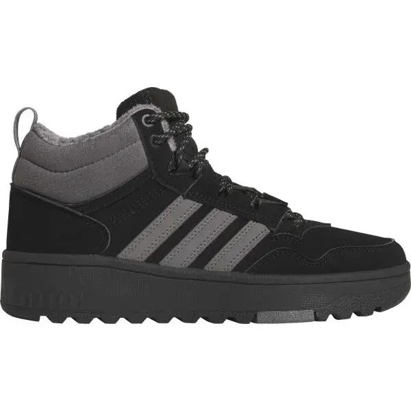 adidas HOOPS 4.0 MID WINTERIZED J Chlapčenské zimné tenisky, čierna, veľkosť 35.5