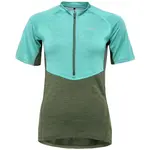 Devold STANDAL MERINO TEE ZIP NECK Dámske cyklistické tričko, tyrkysová, veľkosť