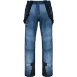 KILPI JEANSO Pánske softshellové lyžiarske nohavice, modrá, veľkosť