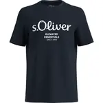 s.Oliver LOGO T-NOOS Pánske tričko, tmavo modrá, veľkosť