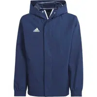 adidas ENT22 AW JKTY Juniorská futbalová bunda, tmavo modrá, veľkosť