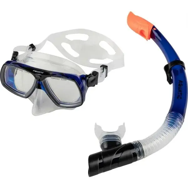 AQUATIC FOX SET Potápačský set, modrá, veľkosť