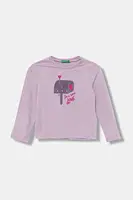 Detská bavlnená košeľa s dlhým rukávom United Colors of Benetton