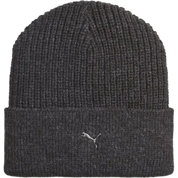 Puma METAL CAT BEANIE Zimná čiapka, tmavo sivá, veľkosť