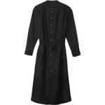 GAP LS LINEN MAXI Dámske šaty, čierna, veľkosť