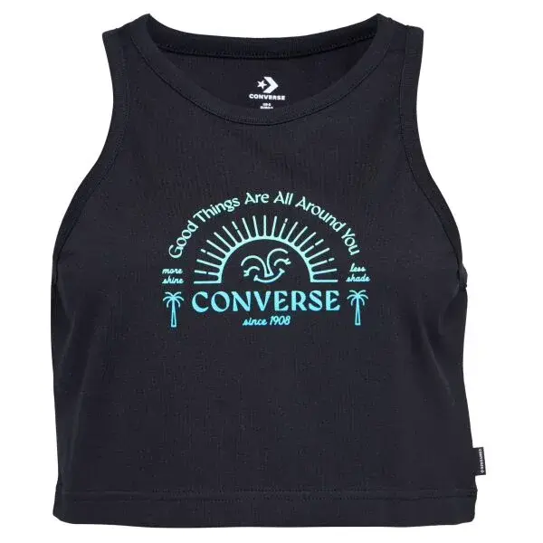 Converse GOOD VIBES Dámsky tielko, čierna, veľkosť