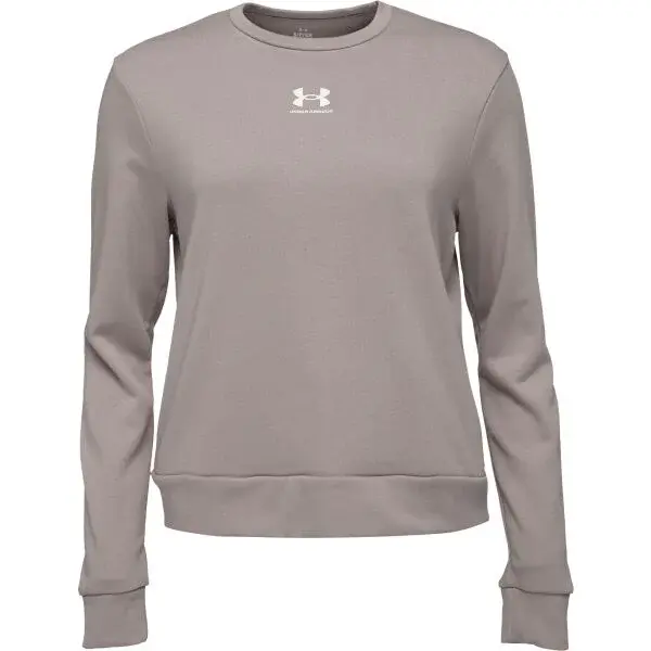 Under Armour RIVAL TERRY CREW Dámska mikina, sivá, veľkosť S