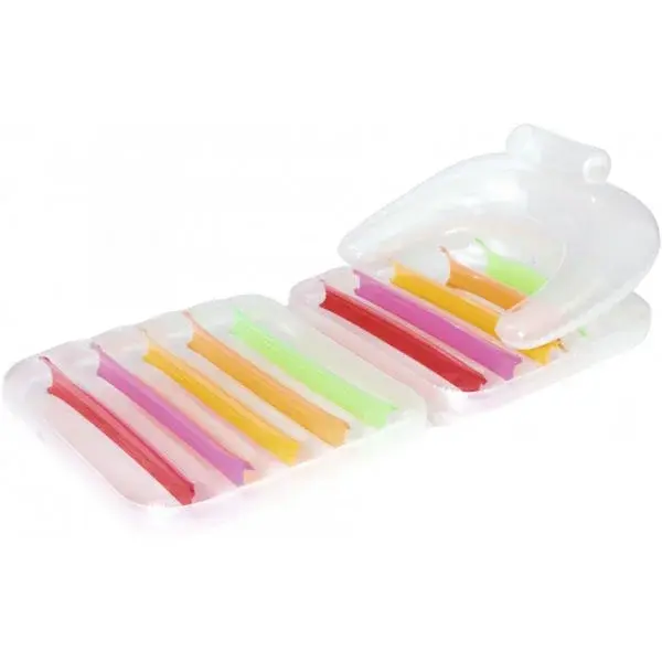 Bestway HIGH FASH.FOL Nafukovacie lehátko, transparentná, veľkosť