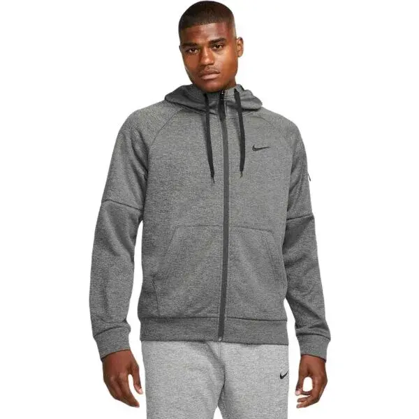 Nike NK TF HD FZ Pánska mikina, tmavo sivá, veľkosť XXL