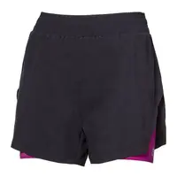 PROGRESS CARRERA SHORTS Dámske športové bežecké šortky 2v1, čierna, veľkosť