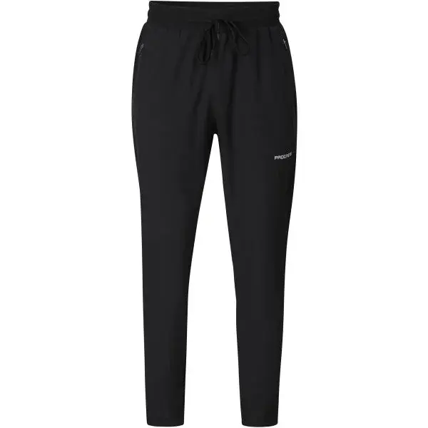 PROGRESS TRAINER Pánske nohavice na behanie, čierna, veľkosť